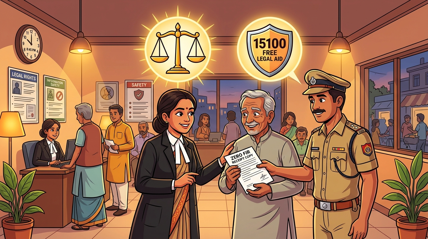 Zero FIR & Free Lawyer 15100
