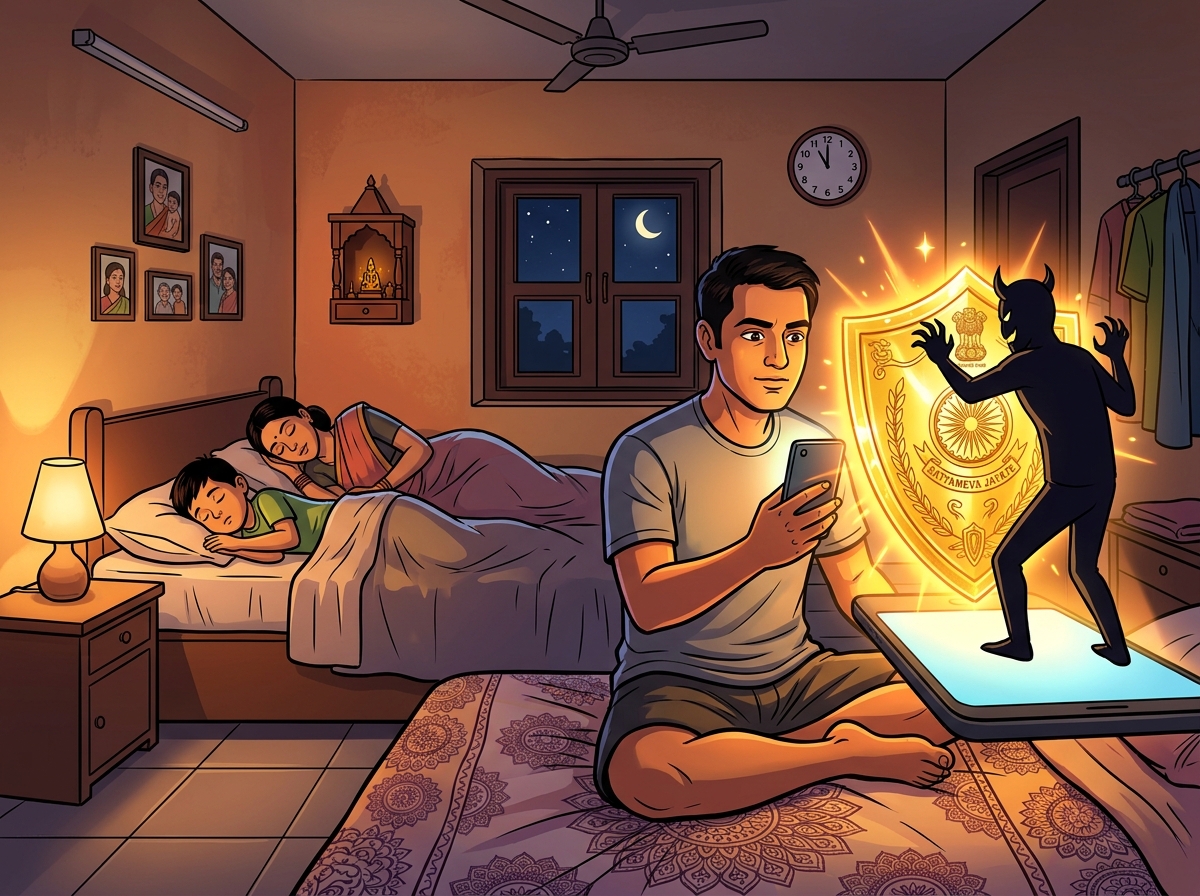 11:00 PM Cyber Safety Cartoon